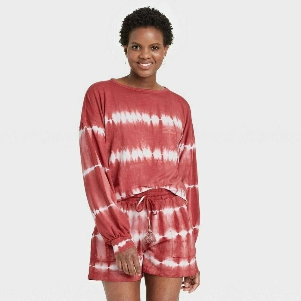 Knox‎ Rose Long Sleeve Lightweight Tie-Dye Long Sleeve Shirt Size Small NWT